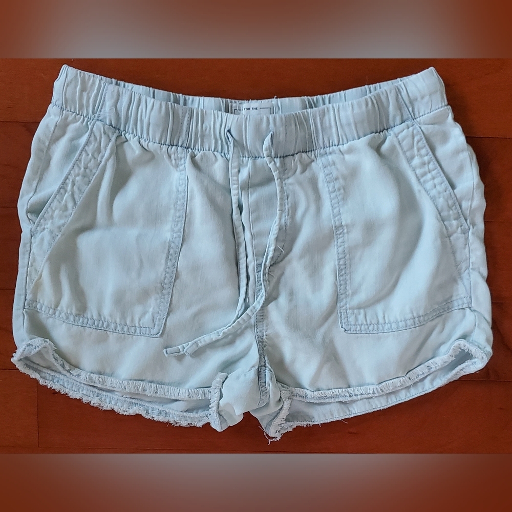 Women's Light Blue Casual Shorts